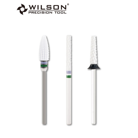WILSON φ2.3 복합 세라믹 롱 블레이드 실린더 R형 네일 드릴 비트