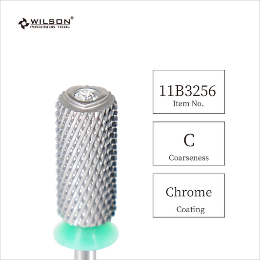 WILSON φ6.6 상단에 하트 모양과 큐빅이 박힌 네일 드릴 비트
