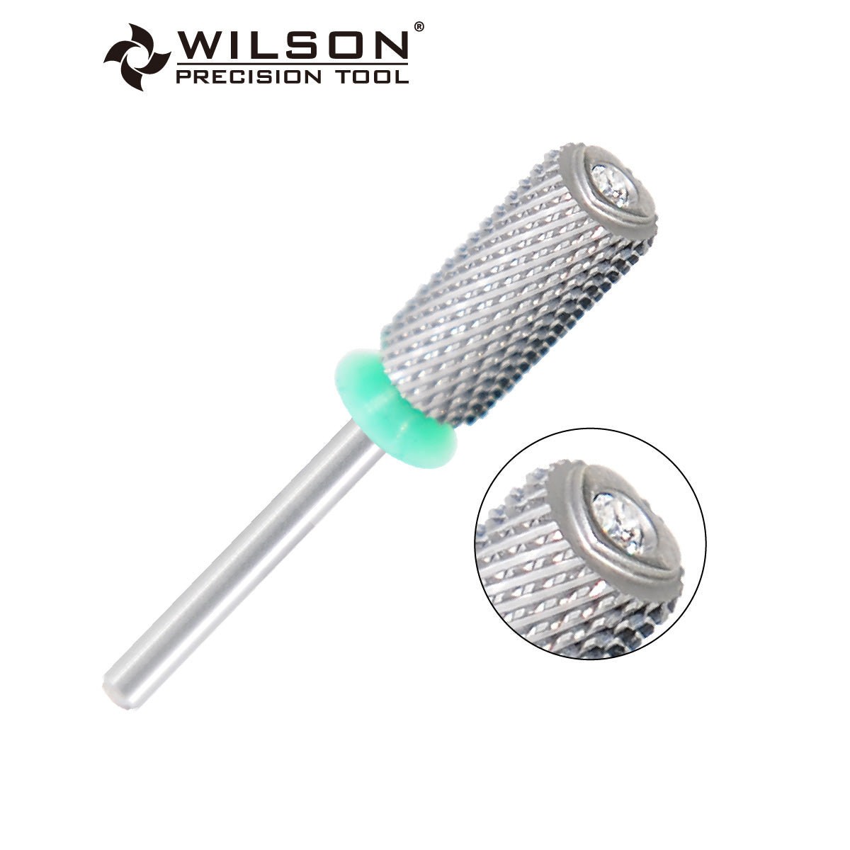 WILSON φ6.6 상단에 하트 모양과 큐빅이 박힌 네일 드릴 비트