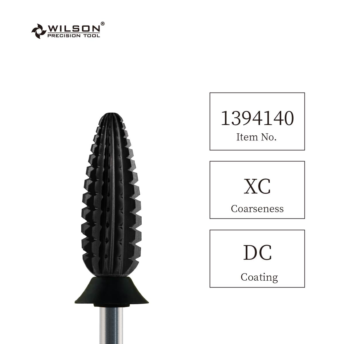 WILSON φ6.0 태풍형/ 횃불 모양의 옥수수 모양의 네일 드릴 비트. 샹크 사이즈 2.35mm