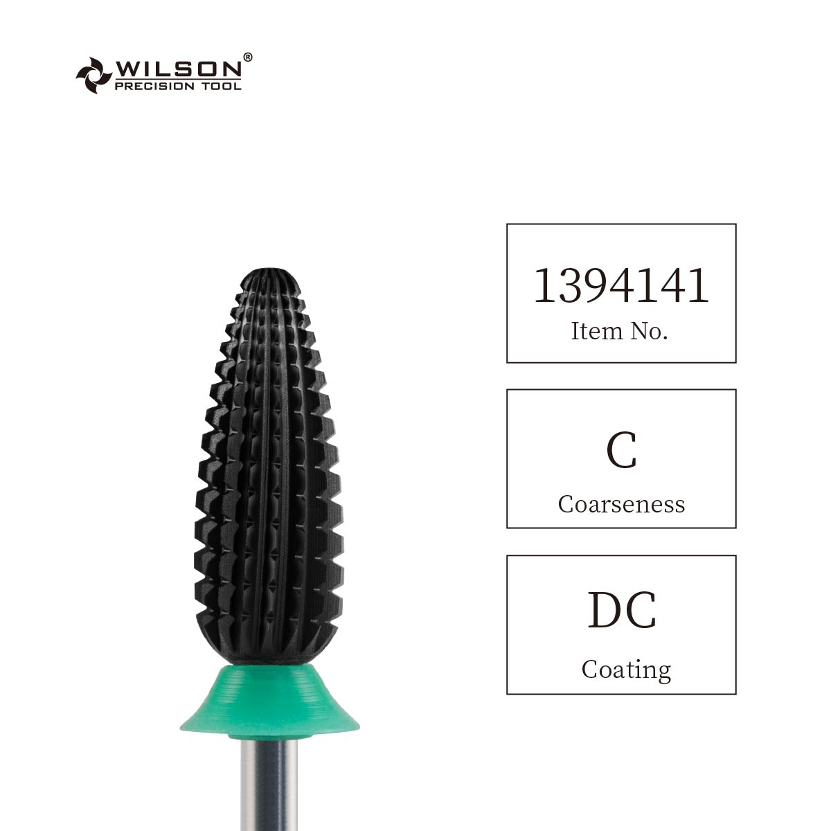 WILSON φ6.0 태풍형/ 횃불 모양의 옥수수 모양의 네일 드릴 비트. 샹크 사이즈 2.35mm