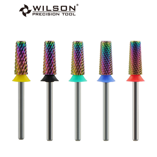 5.35mm 원뿔형 플랫헤드(모따기) 네일 드릴 비트 (글리터 컬러 시리즈)