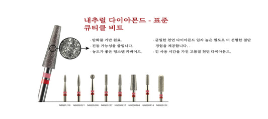 다이아몬드 코팅 비트와 천연 다이아몬드 비트