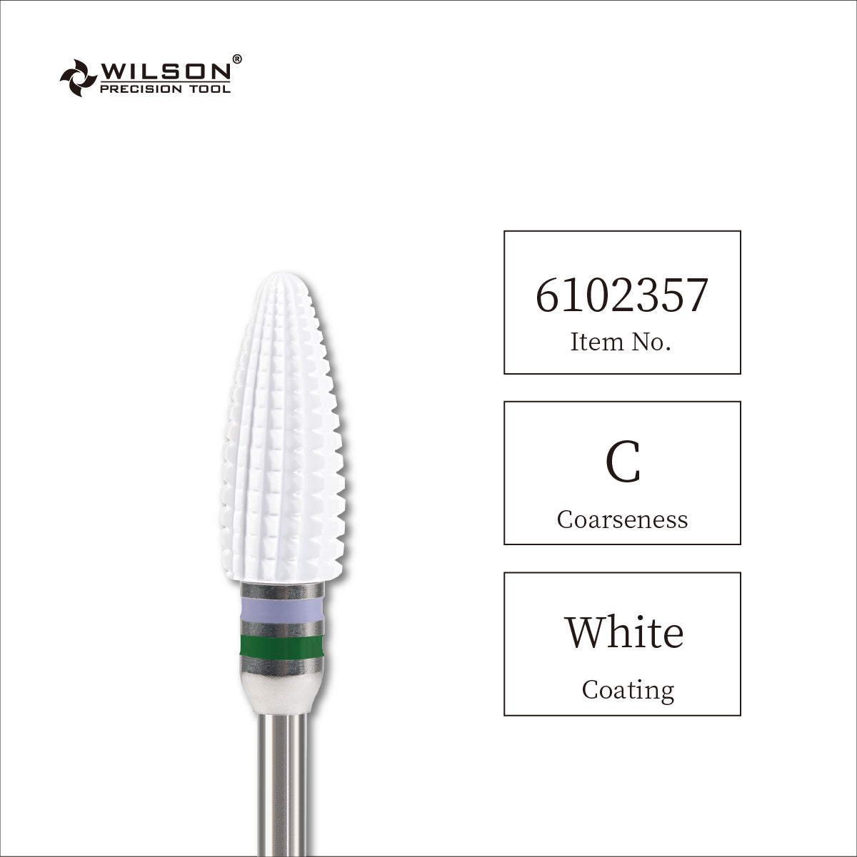 WILSON φ6.0 복합 세라믹 아치형 라운드 네일 드릴 비트