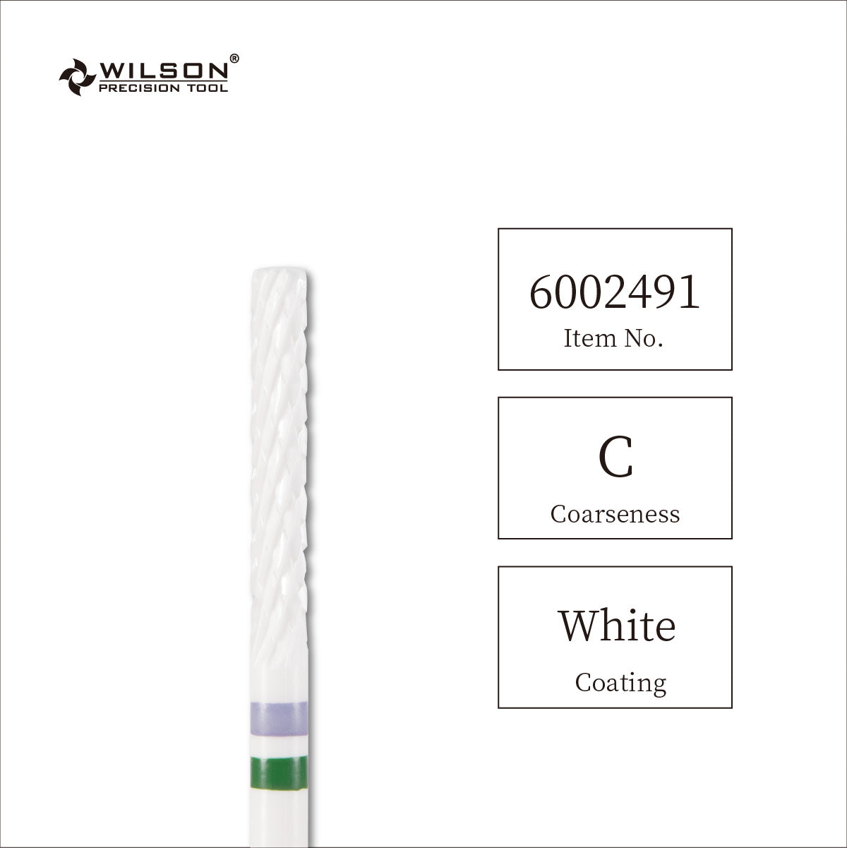 WILSON φ2.3 복합 세라믹 롱 블레이드 실린더 R형 네일 드릴 비트