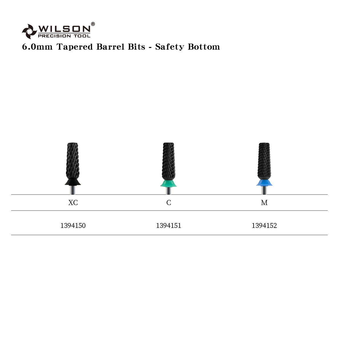 6.0mm 테이퍼 플랫 헤드(모따기)   네일 드릴 비트（PRO）