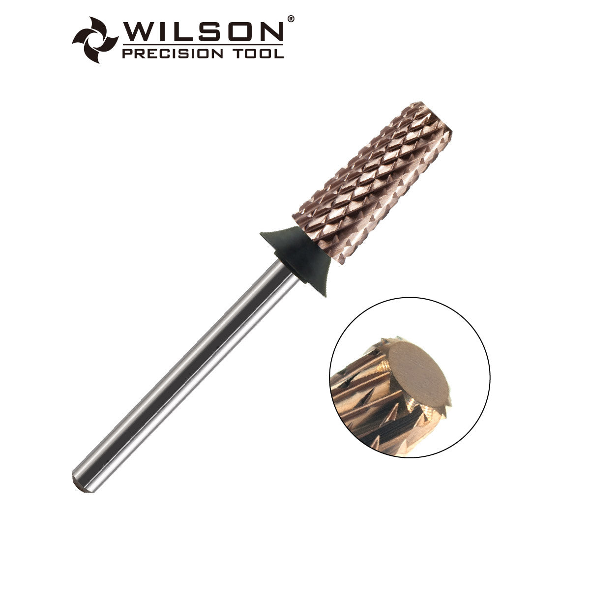 WILSON φ5.35 테이퍼 플랫 헤드(모따기) 네일 드릴 비트（브론즈 톤 시리즈）