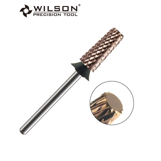 WILSON φ5.35 테이퍼 플랫 헤드(모따기) 네일 드릴 비트（브론즈 톤 시리즈）