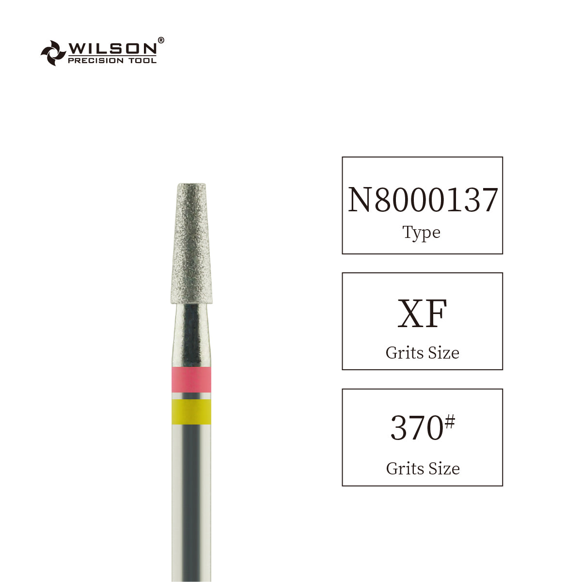 천연 다이아몬드 비트 - 직경 2.5 순 테이퍼 플랫  네일 드릴 비트