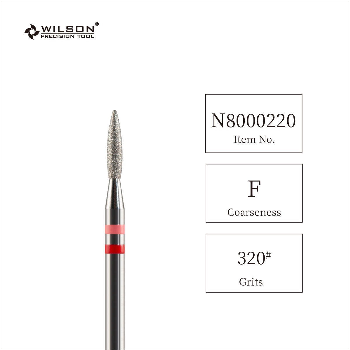 WILSON  φ1.8 천연다이아몬드비트 - φ1.8 횃불형네일 드릴 비트